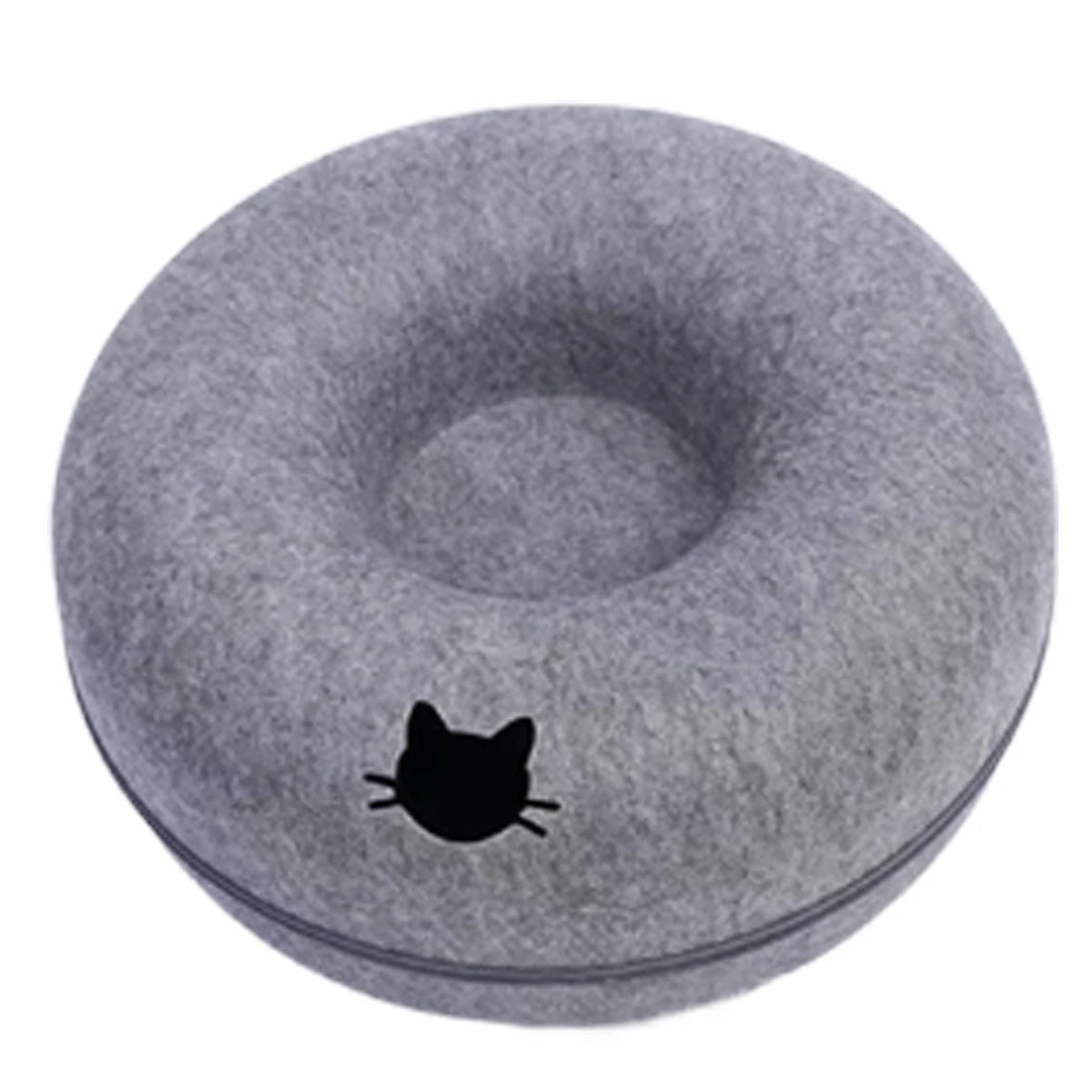Round Cat Bed – Cozy Oxford Fabric Pet Bed for Cats & Small Dogs