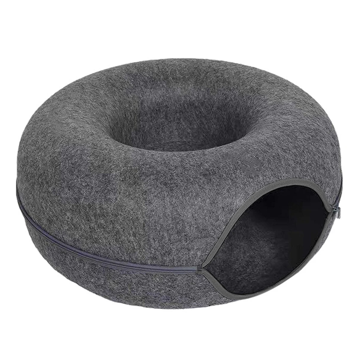 Round Cat Bed – Cozy Oxford Fabric Pet Bed for Cats & Small Dogs
