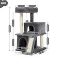 Multi-Level Cat Tree Tower – Sisal Scratching Posts, Condo & Top Perch for Indoor Cats