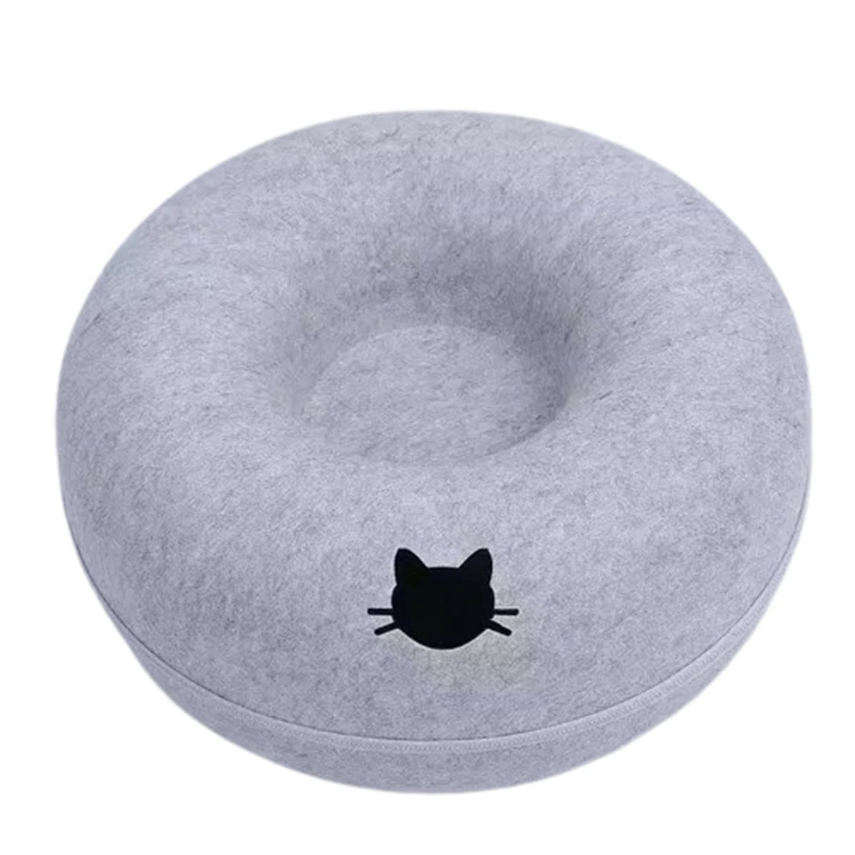 Round Cat Bed – Cozy Oxford Fabric Pet Bed for Cats & Small Dogs