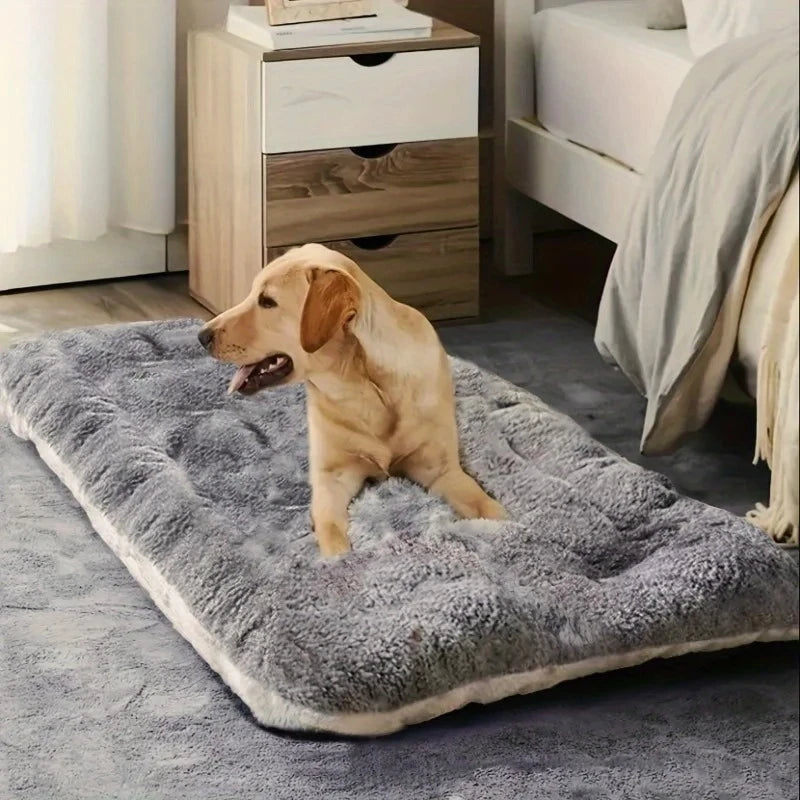Large Plush Dog Bed – Super Soft Pet Sofa Mat