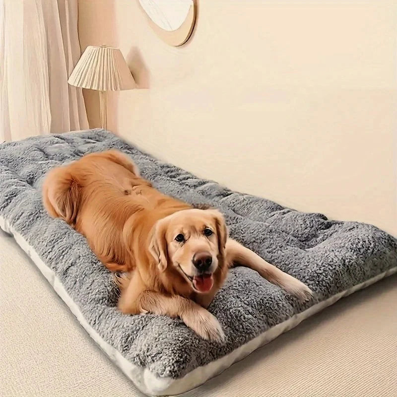 Large Plush Dog Bed – Super Soft Pet Sofa Mat