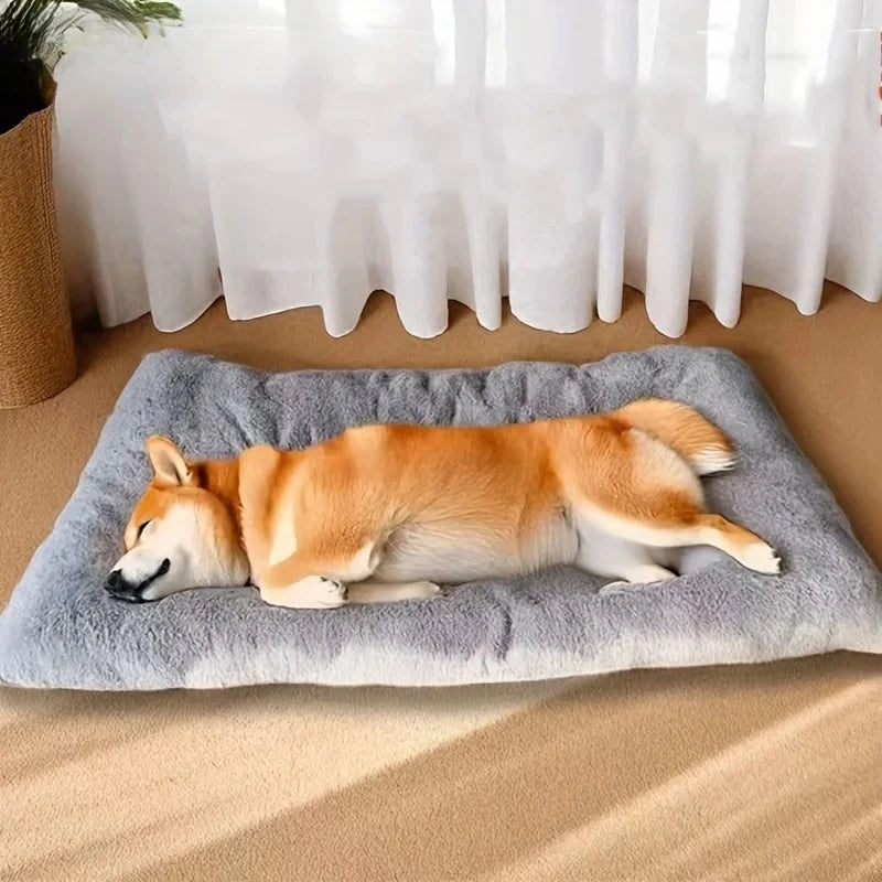 Large Plush Dog Bed – Super Soft Pet Sofa Mat