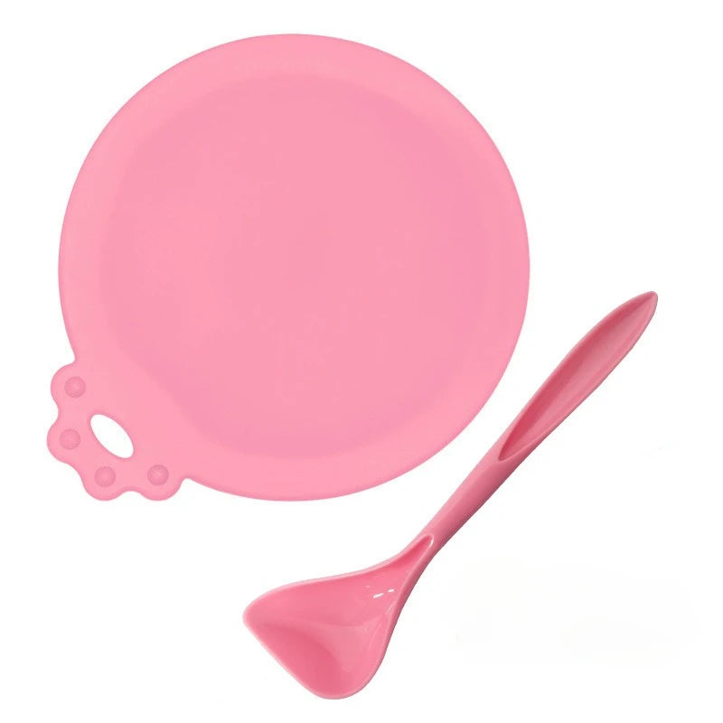 Silicone Pet Can Lid & Spoon Set — Keep Pet Food Fresh