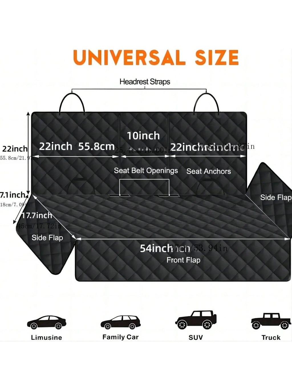 PawGuard Waterproof Dog Car Seat Cover