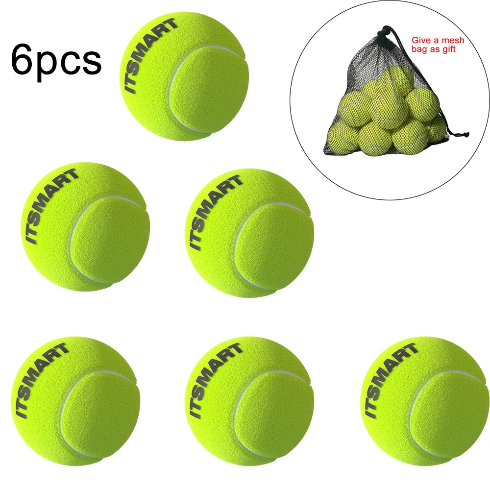 Tennis Balls with Mesh Carry Bag (6 or 12 Pack)